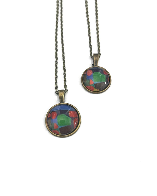 2022 George Morrison Stamp - Postage Stamp Jewelry - Vintage Postage Stamp Necklace - Antique Bronze