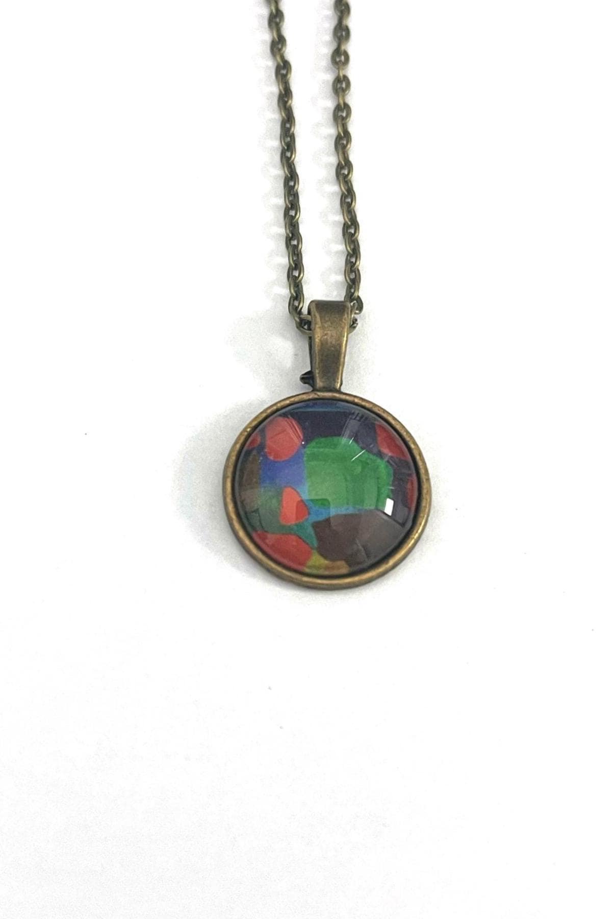 2022 George Morrison Stamp - Postage Stamp Jewelry - Vintage Postage Stamp Necklace - Antique Bronze