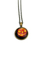 2016 Jack-o’-lantern USA Halloween Stamp - Postage Stamp Necklace