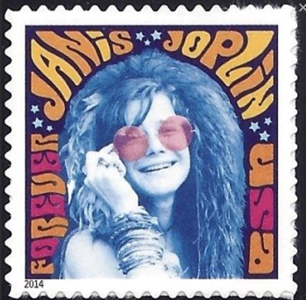 2014 USA Janis Joplin - United States Stamp - Postage Stamp Necklace