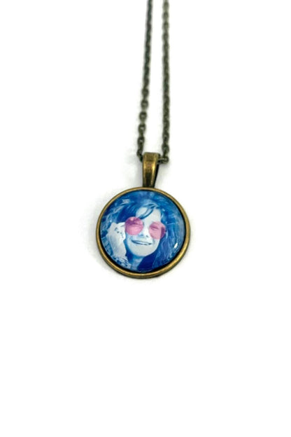2014 USA Janis Joplin - United States Stamp - Postage Stamp Necklace