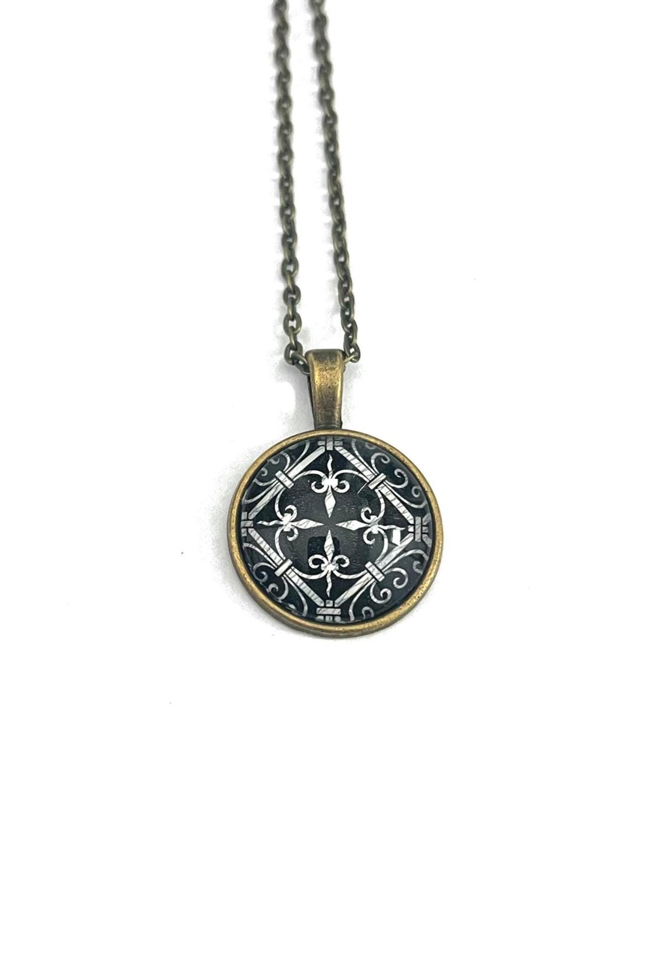 1988 Wrought Iron  - Mexico Postage Stamp - Postage Stamp Necklace