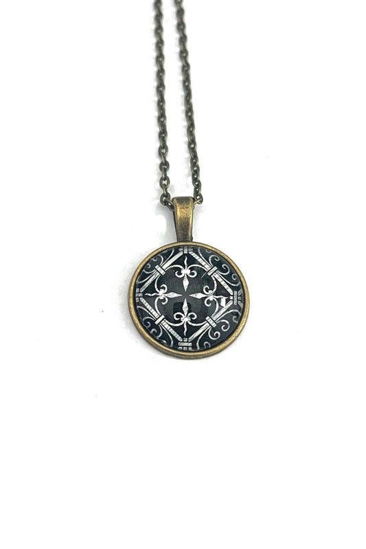 1988 Wrought Iron  - Mexico Postage Stamp - Postage Stamp Necklace