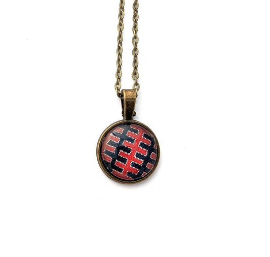 1968 Algerian Stamp - Postage Stamp Necklace