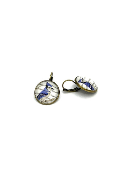 2018 Blue Jay USA stamp  - Postage Stamp Earrings