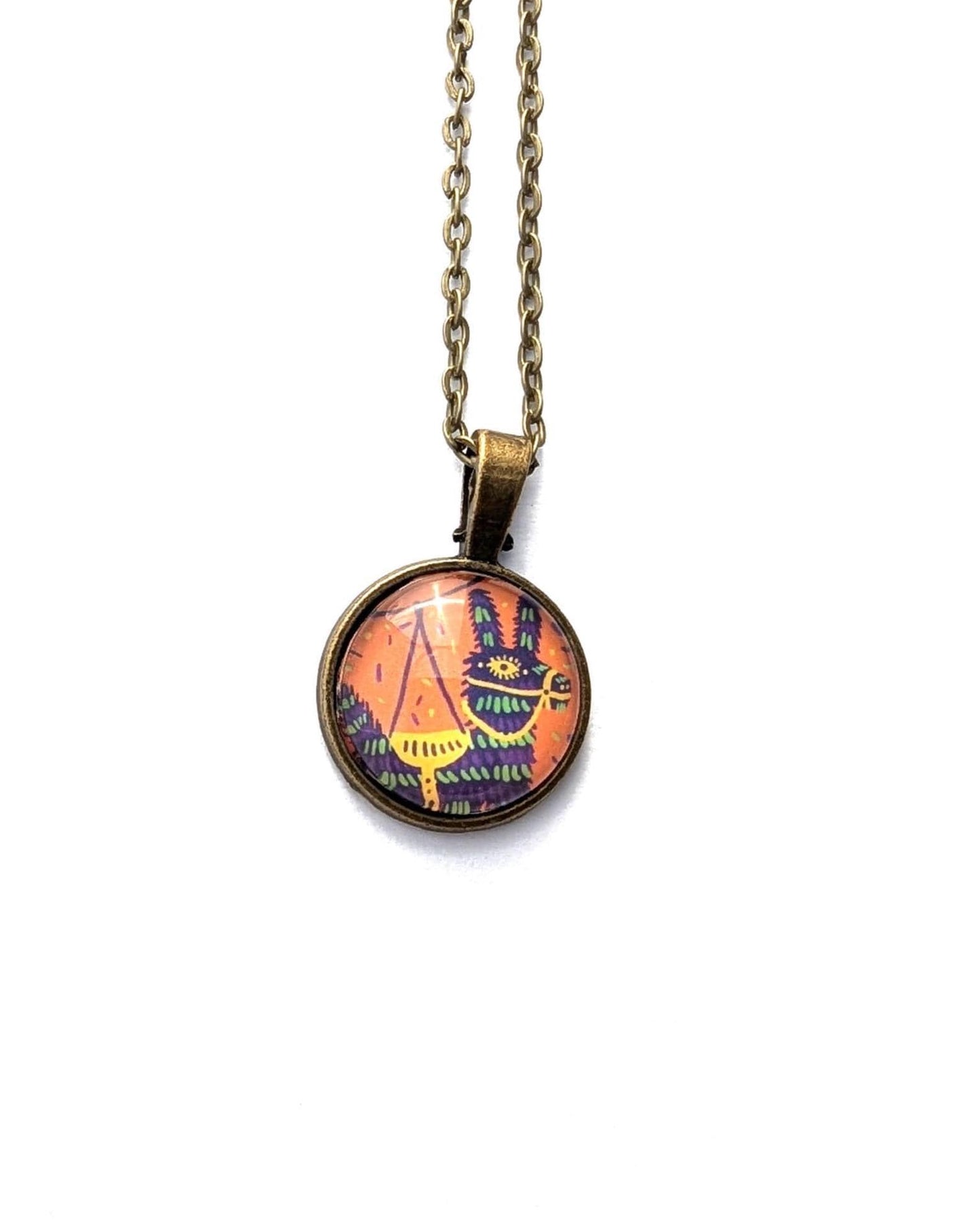 2023 USA Piñata Stamp - Postage Stamp Necklace