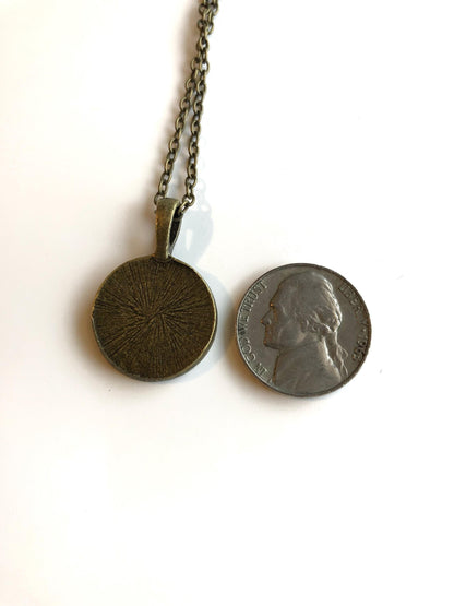 2016 Jack-o’-lantern USA Halloween Stamp - Postage stamp jewelry - Postage Stamp Necklace