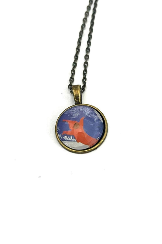 2017 USA The Snowy Day Stamp - United States Stamp - Postage Stamp Necklace