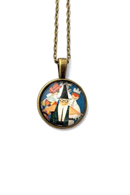 1974 Wizard stamp  - Italy Stamp - Postage Stamp Necklace