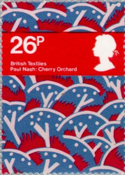1982 United Kingdom British Textile Stamp - Postage Stamp Necklace
