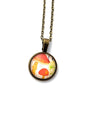 2019 Mushroom - Japan Stamp - Postage Stamp Necklace