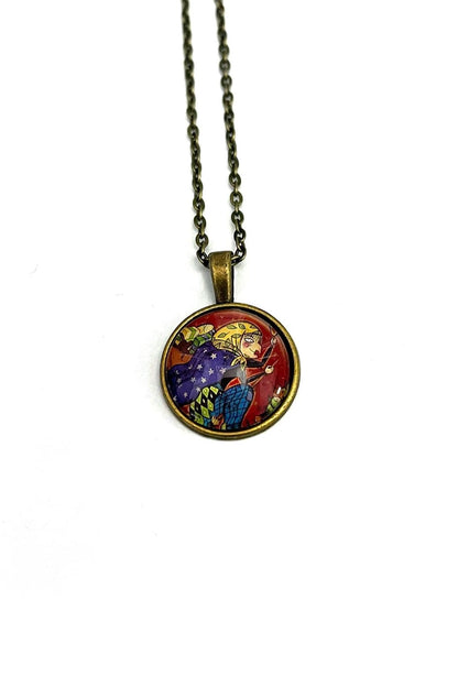 1992 Italian La Befana Christmas Witch Stamp - Canada Postage Stamp - Postage Stamp Necklace