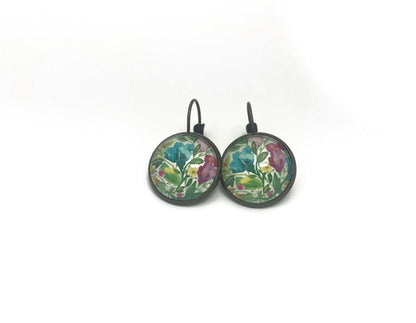 2024 Celebration Blooms USA Stamp - Postage Stamp Earrings
