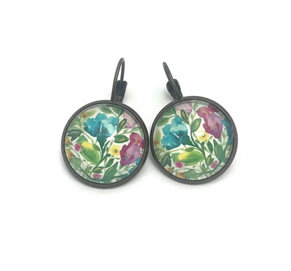2024 Celebration Blooms USA Stamp - Postage Stamp Earrings