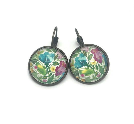 2024 Celebration Blooms USA Stamp - Postage Stamp Earrings