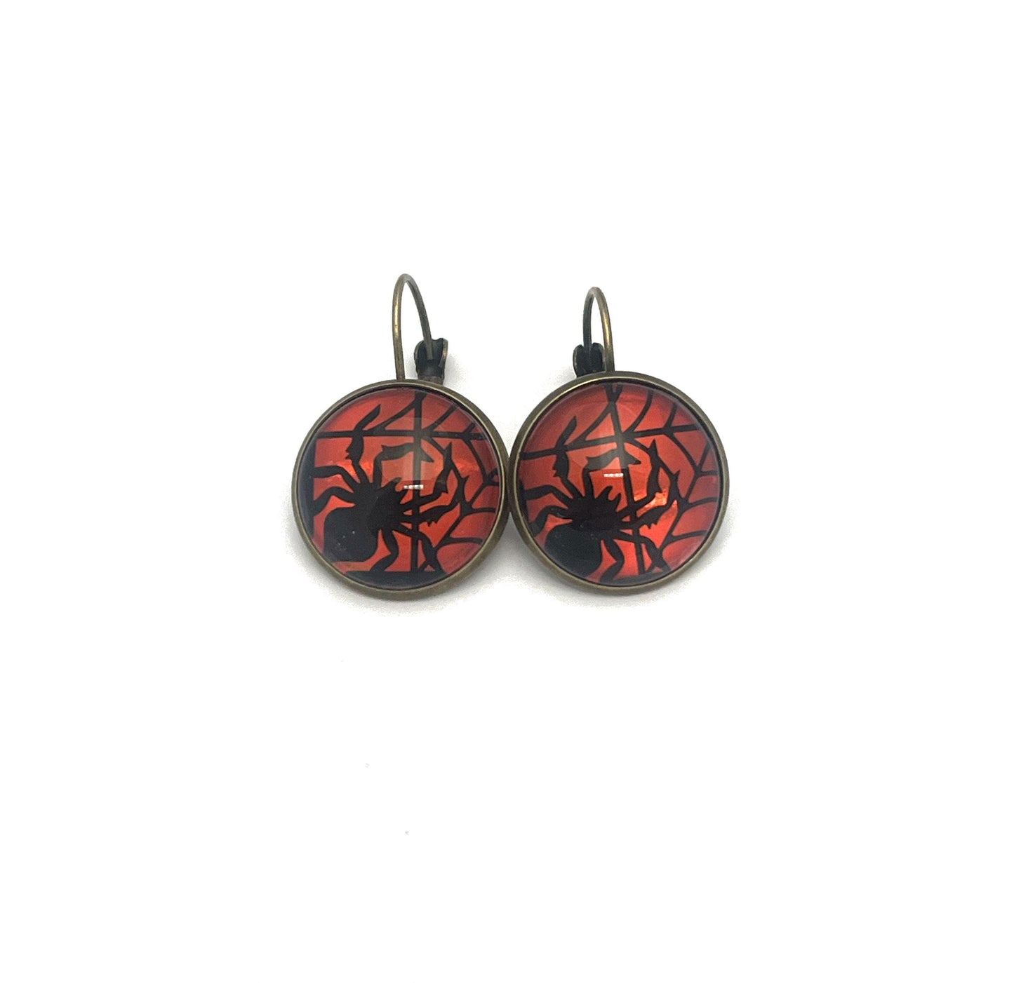 2019 USA Spooky Silhouettes Spider Stamp - Postage Stamp Earrings