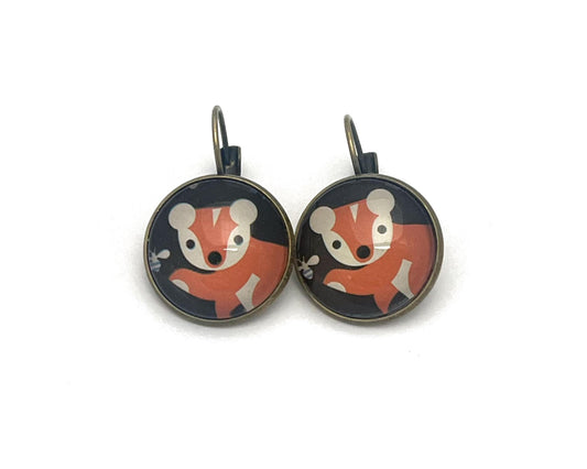 2025 Baby Wild Animals USA Stamp - Postage Stamp Earrings