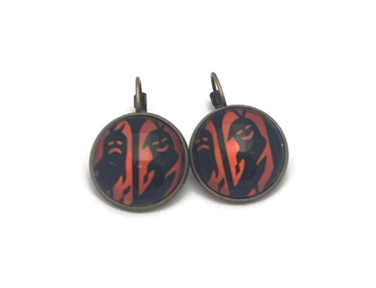2019 Spooky Silhouettes Ghost USA Stamp - Postage Stamp Earrings