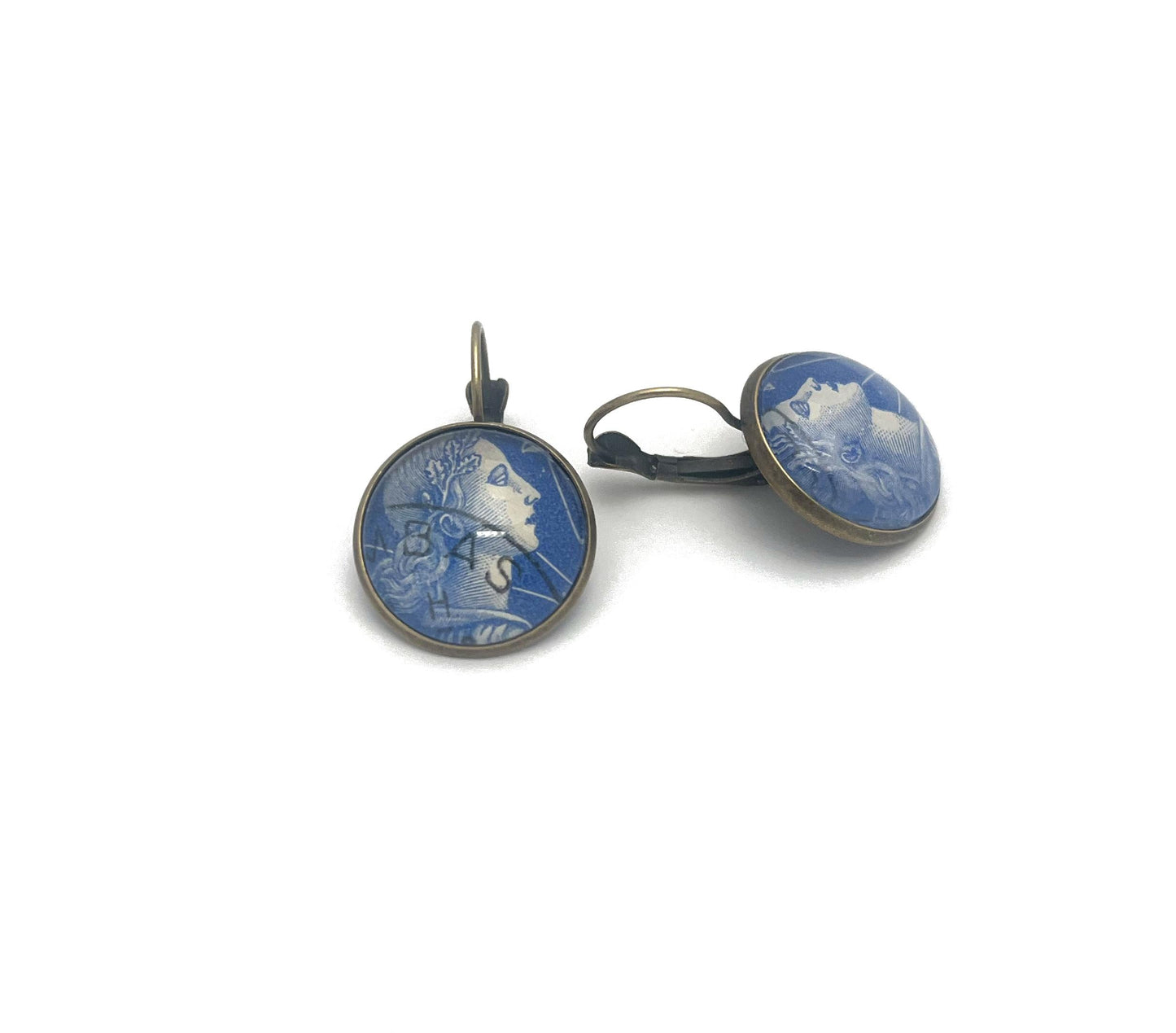 1957 Marianne - France Stamp - Postage Stamp Earrings