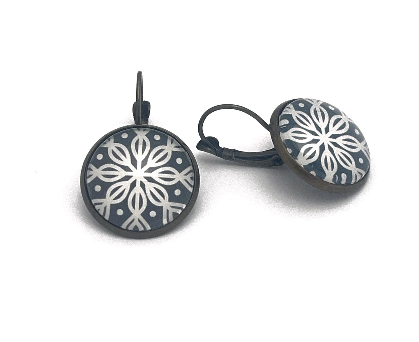 2024 Snowflake Winter Whimsy USA Stamp - Postage Stamp Earrings