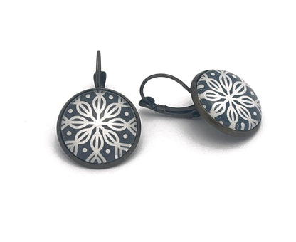 2024 Snowflake Winter Whimsy USA Stamp - Postage Stamp Earrings