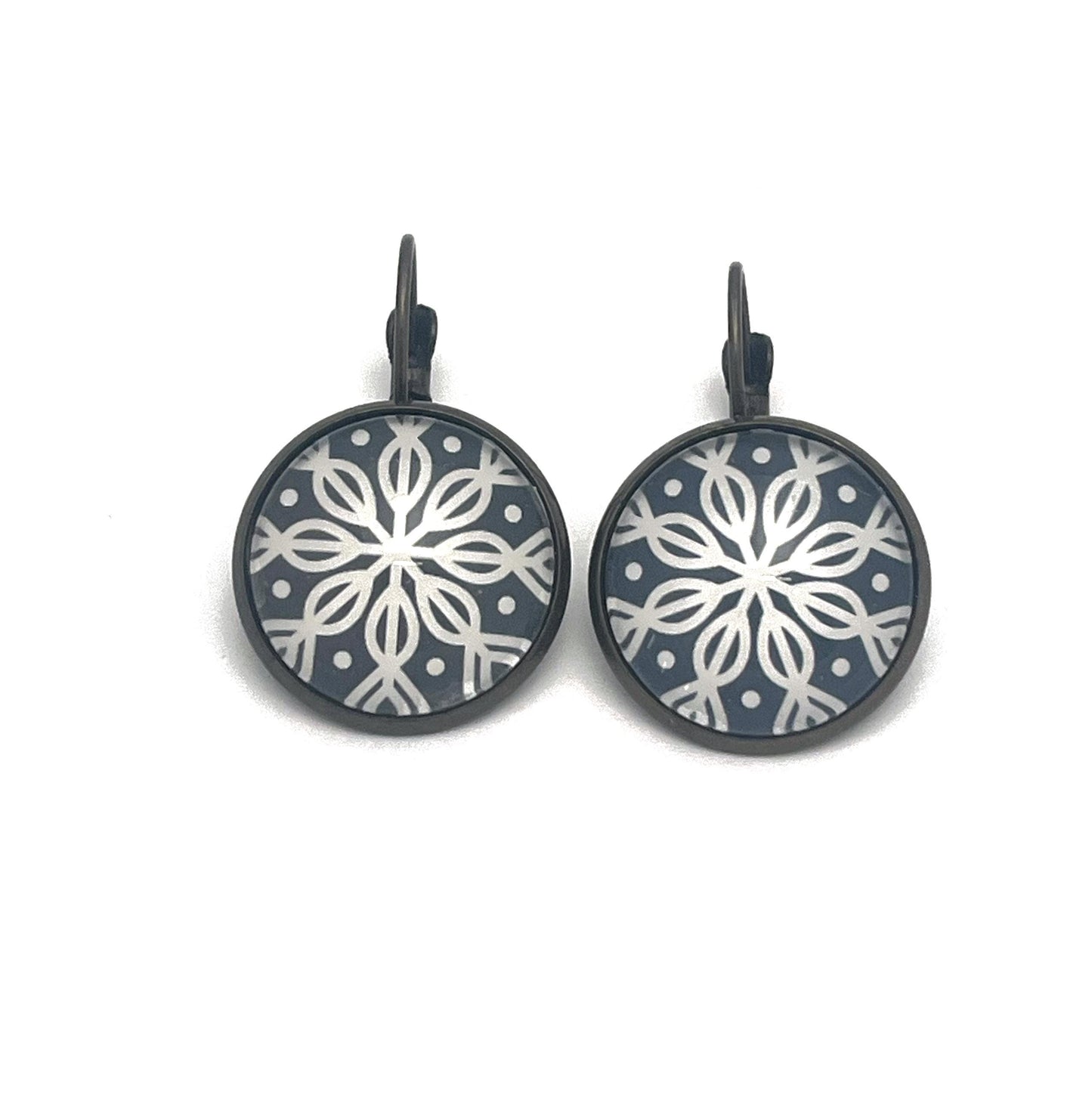 2024 Snowflake Winter Whimsy USA Stamp - Postage Stamp Earrings