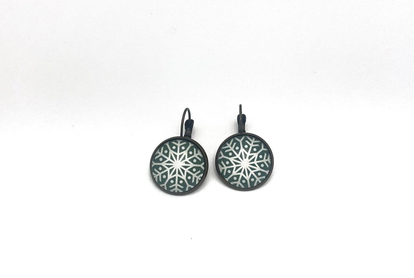 2024 Snowflake Winter Whimsy USA Stamp - Postage Stamp Earrings