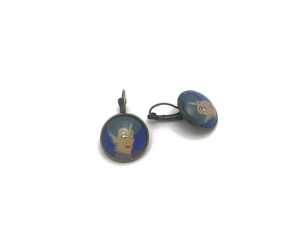 2017 Villains Wicked Step Mother USA Stamp - Postage Stamp Earrings
