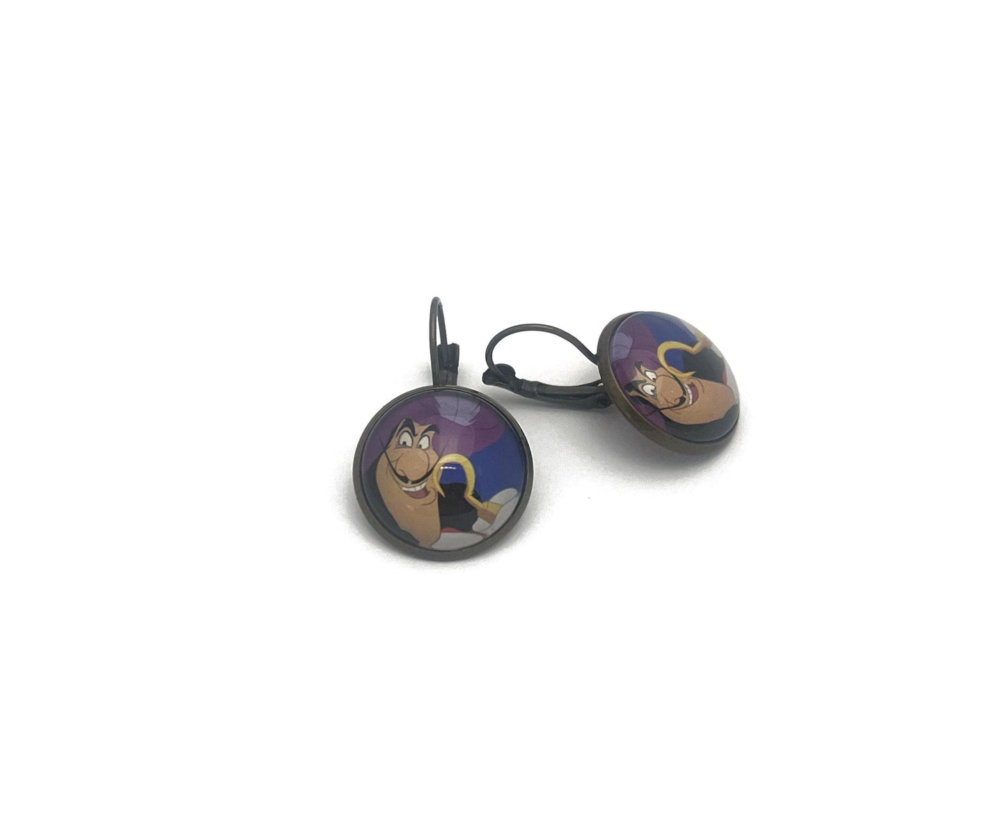 2014 Villains Captain Hook USA Stamp - Postage Stamp Earrings