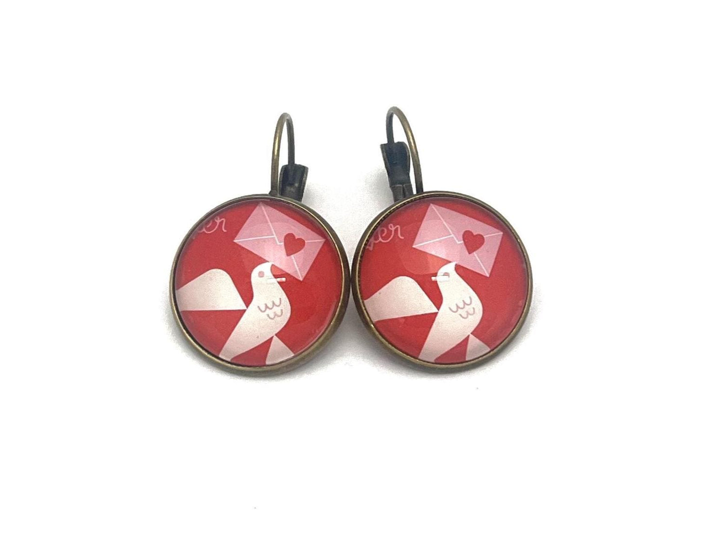 2024 USA Love Bird Stamp - Postage Stamp Earrings