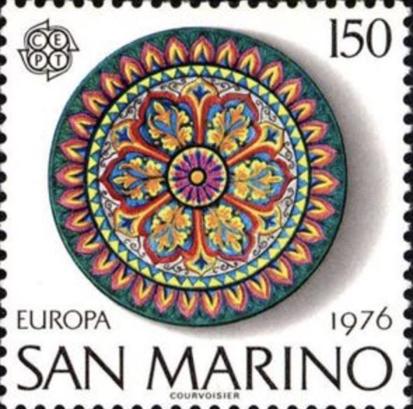 1976 San Marino Stamp - Postage Stamp Necklace