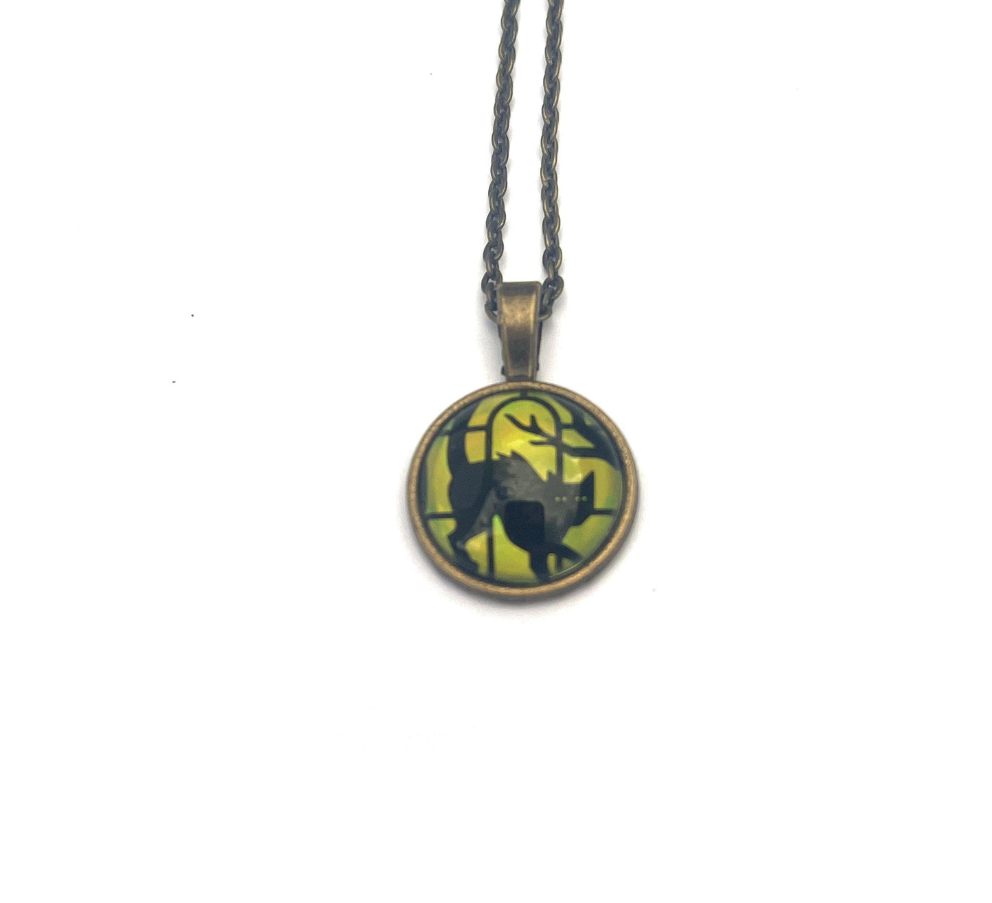 2019 USA Spooky Silhouettes Cats Stamp - Postage Stamp Necklace