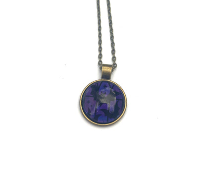 2019 USA Spooky Silhouettes Bats Stamp - Postage Stamp Jewelry - Vintage Postage Stamp Necklace - Antique Bronze Finish