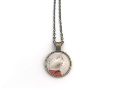 2006 Children's Book - Olivia - USA Stamp - Postage Stamp Necklace