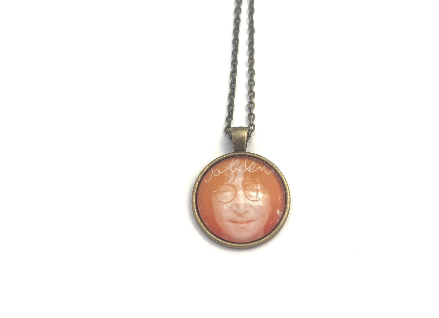 2018 John Lennon USA Stamp - Postage Stamp Necklace