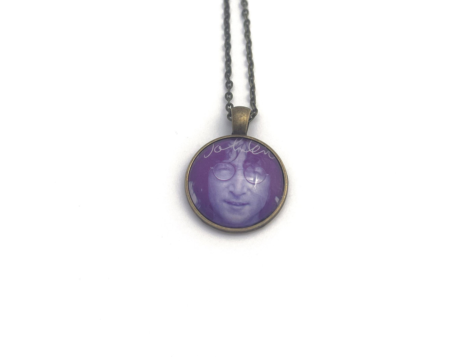 2018 John Lennon USA Stamp - Postage Stamp Necklace