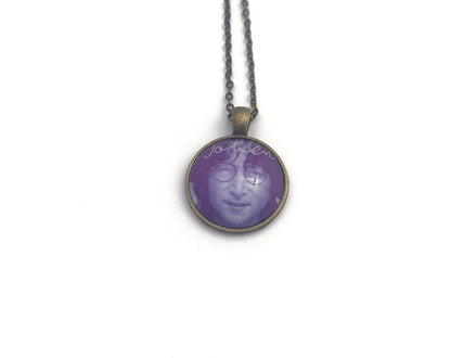2018 John Lennon USA Stamp - Postage Stamp Necklace