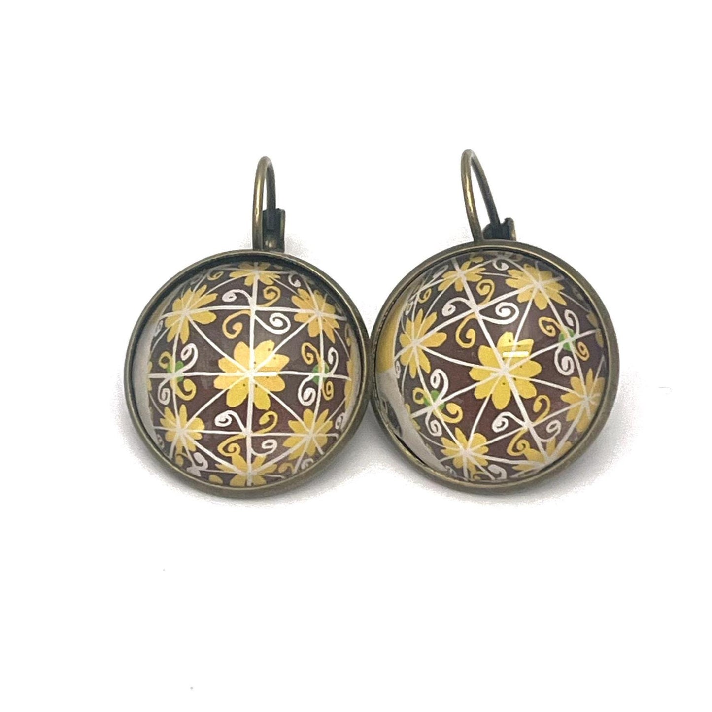 2023 Pysanky Ukraine Stamp - Postage Stamp Earrings