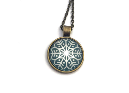 2024 Snowflake Winter Whimsy USA Stamp - Postage Stamp Necklace