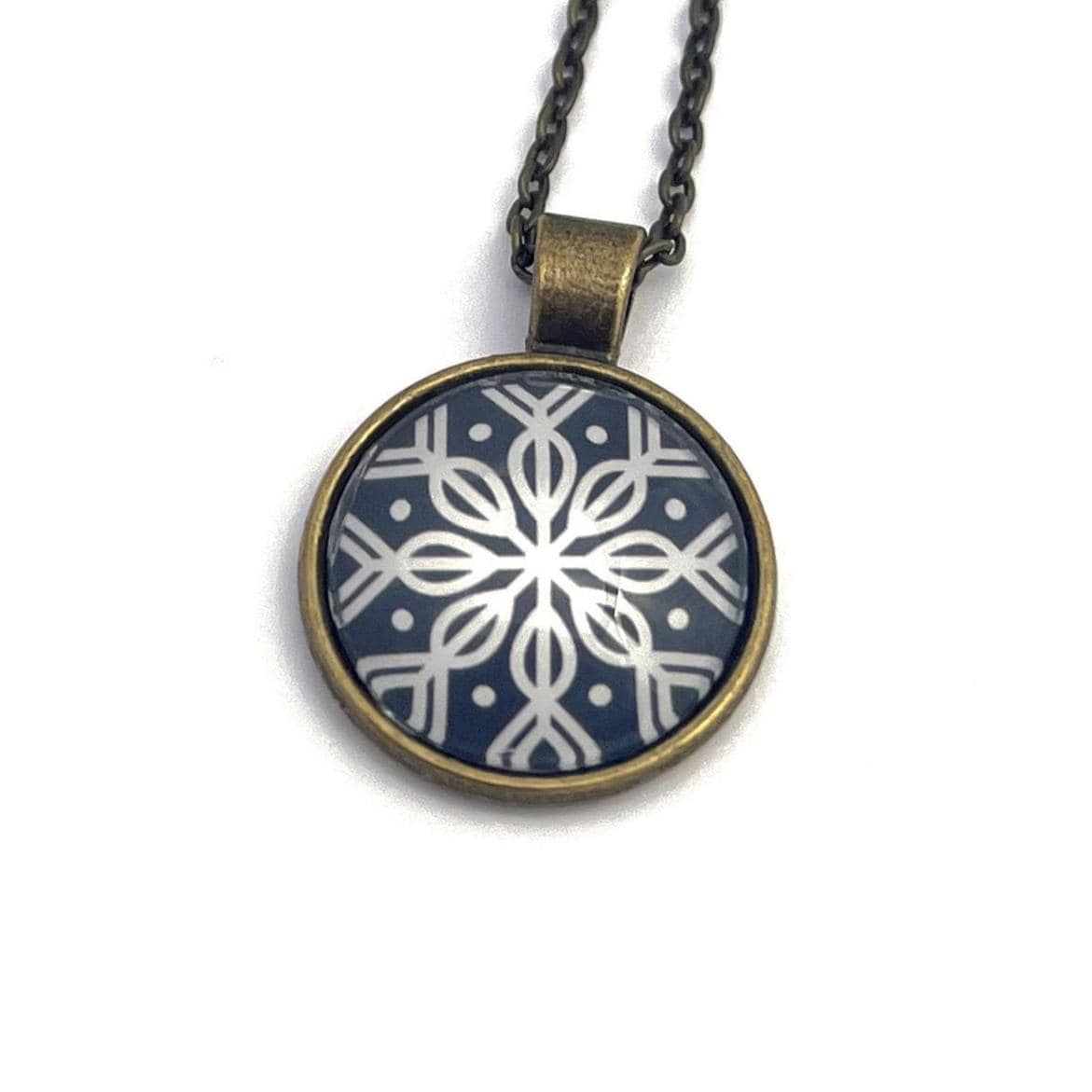 2024 Snowflake Winter Whimsy USA Stamp - Postage Stamp Necklace
