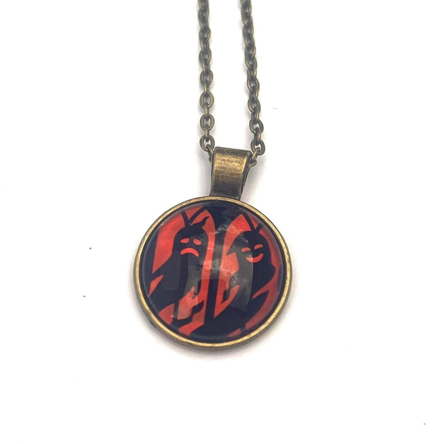 2019 USA Spooky Silhouettes Ghost Stamp - Postage Stamp Necklace