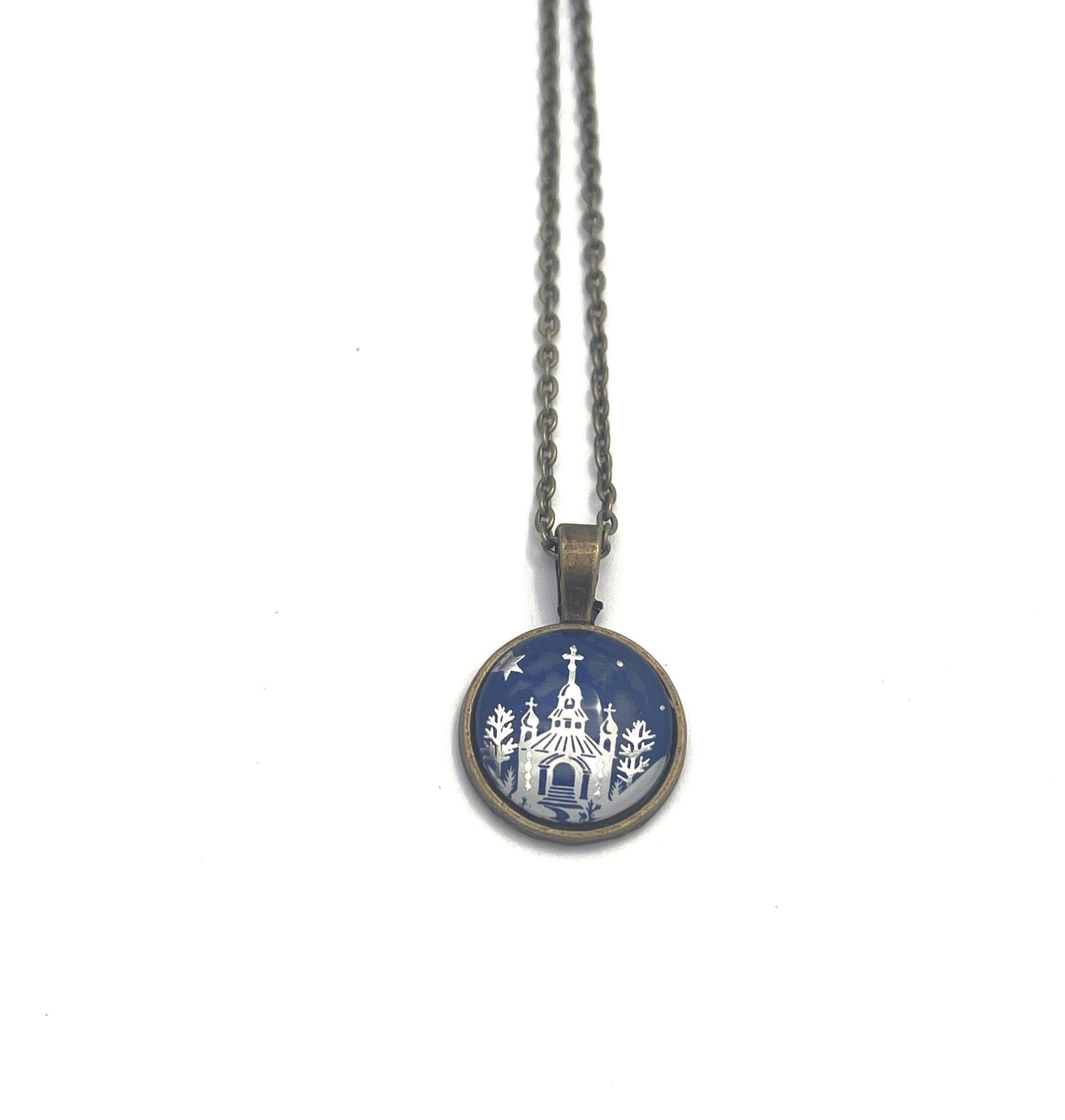 2024 Castle Ukraine Stamp - Postage Stamp Necklace
