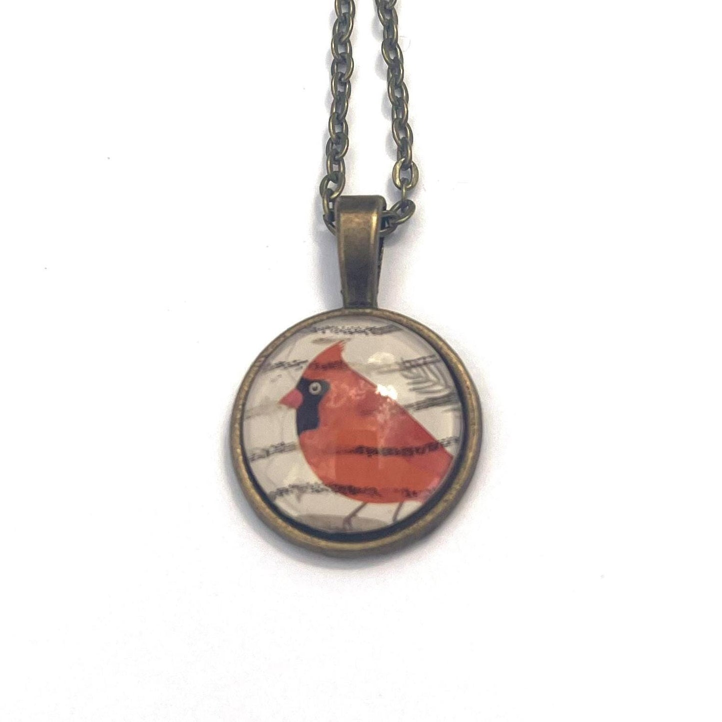 2018 Cardinal USA Stamp - Postage Stamp Necklace