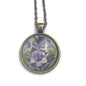 2020 Lavender Ukraine Stamp - Postage Stamp Necklace