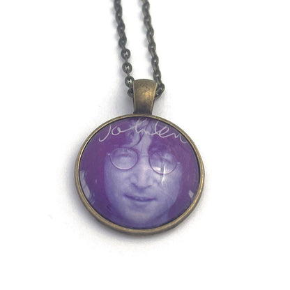 2018 John Lennon USA Stamp - Postage Stamp Necklace
