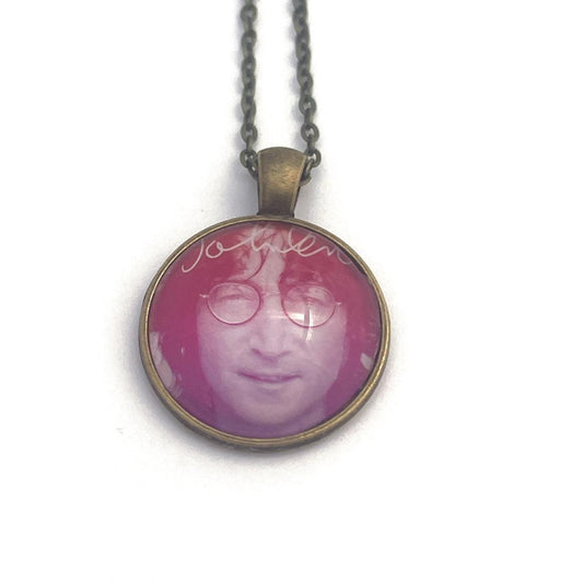 2018 John Lennon USA Stamp - Postage Stamp Necklace
