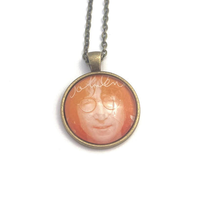 2018 John Lennon USA Stamp - Postage Stamp Necklace