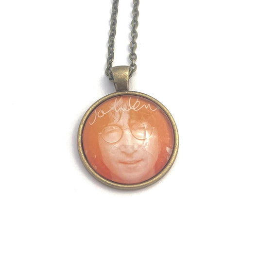 2018 John Lennon USA Stamp - Postage Stamp Necklace