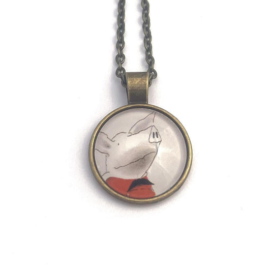 2006 Children's Book - Olivia - USA Stamp - Postage Stamp Necklace