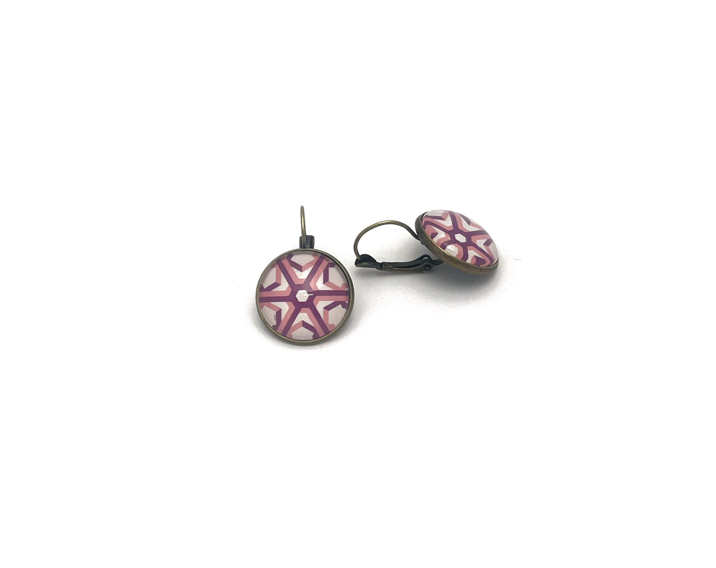 2015 Geometric Snowflakes USA Stamp - Postage Stamp Earrings